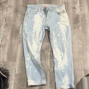 Current Elliot boyfriend bleached jeans